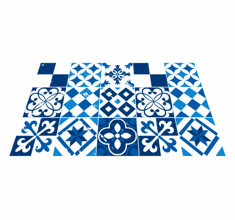 Tischset textur mit geometrischem mustermotiv - TenStickers