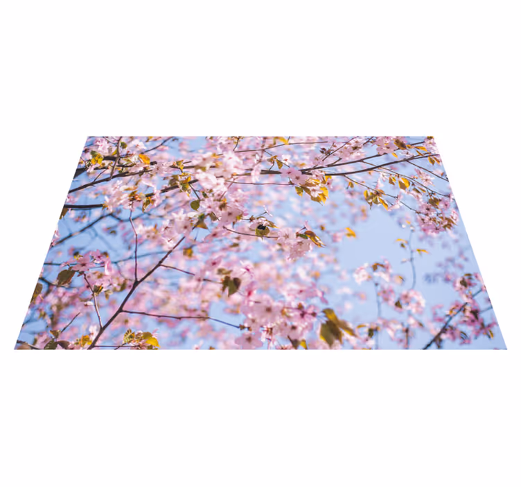 Tischset textur blühende kirschblüten - TenStickers