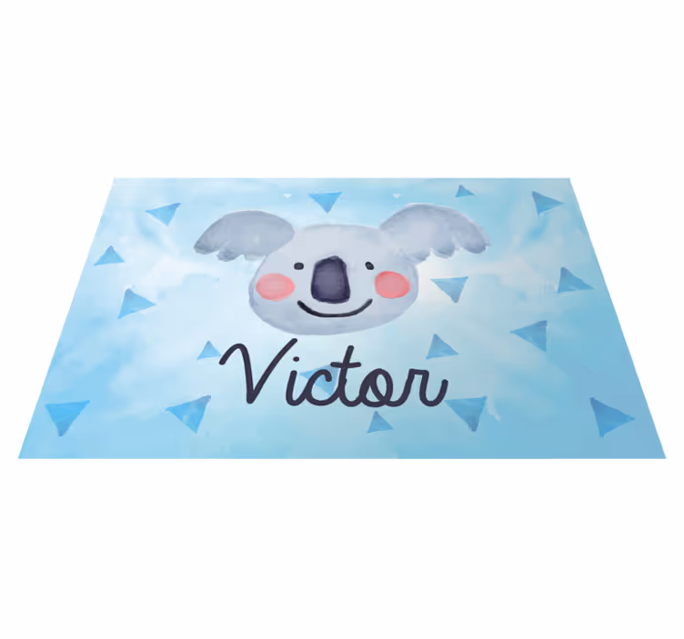 Tischset kinder mit süßem koala-gesicht - TenStickers