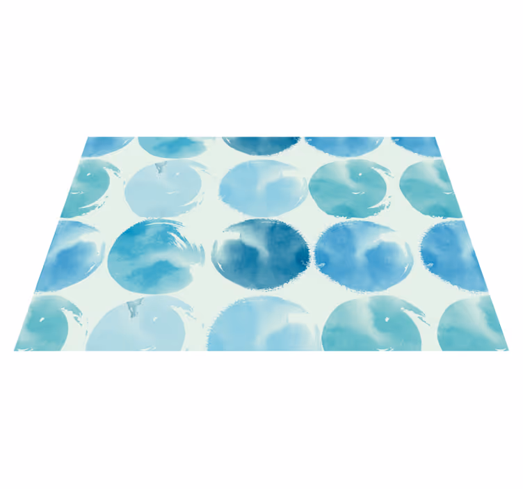 Tischset modern mit kreisförmigen aquarellmotiven - TenStickers