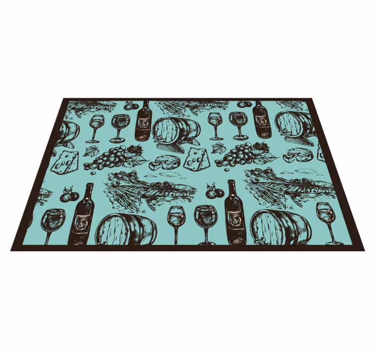 Tischsets originell mit vintage küchenelementen - TenStickers