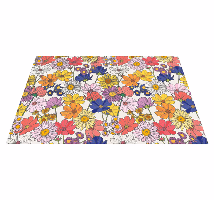 Tischset kinder lebendiges botanisches arrangement - TenStickers