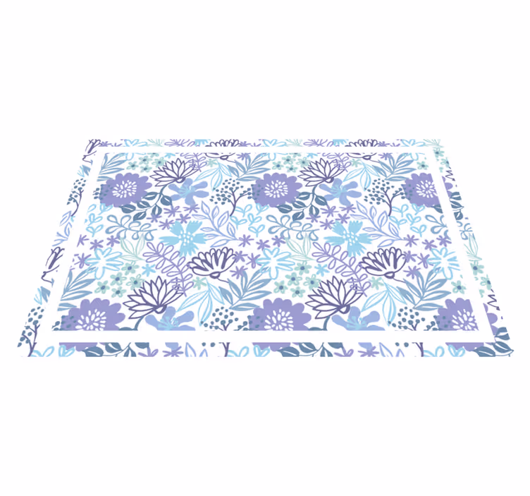 Tischsets originell mit floral strukturierter oberfläche - TenStickers