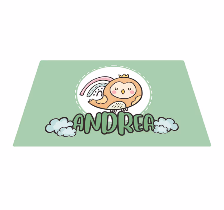 Tischset kinder mit süßem eulenmotiv - TenStickers