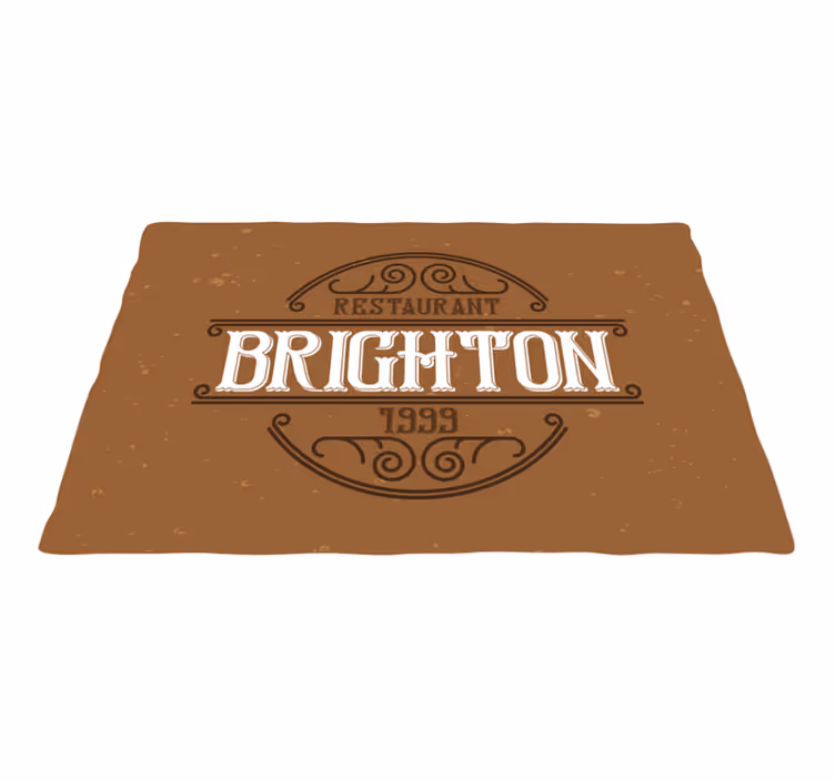 Platzset spruch mit brighton restaurant logo - TenStickers