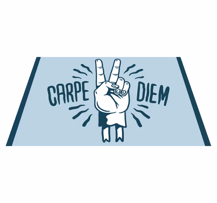 Platzset spruch mit kraftvollem handzeichen - TenStickers