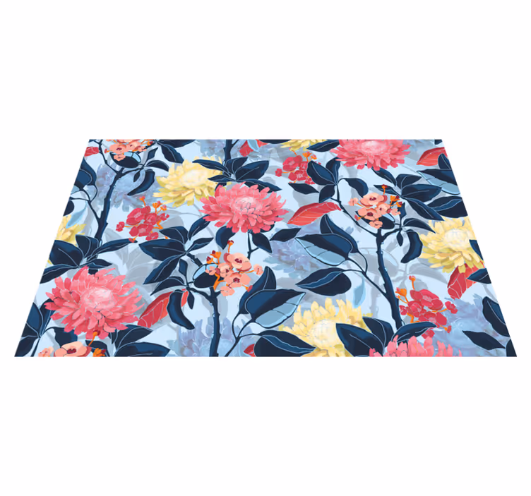 Tischsets originell eleganz mit floralem muster - TenStickers