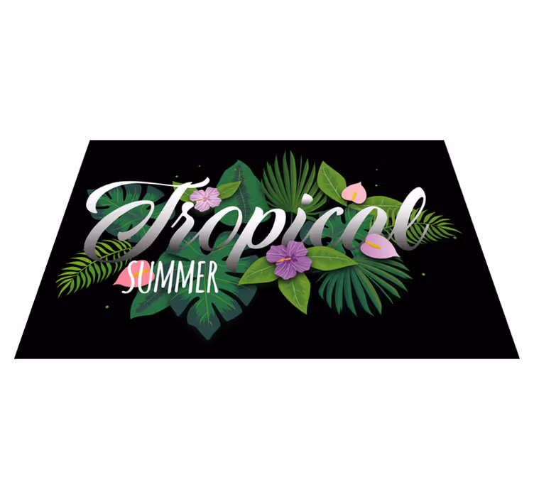 Tischset mit Namen Tropischer sommer - TenStickers