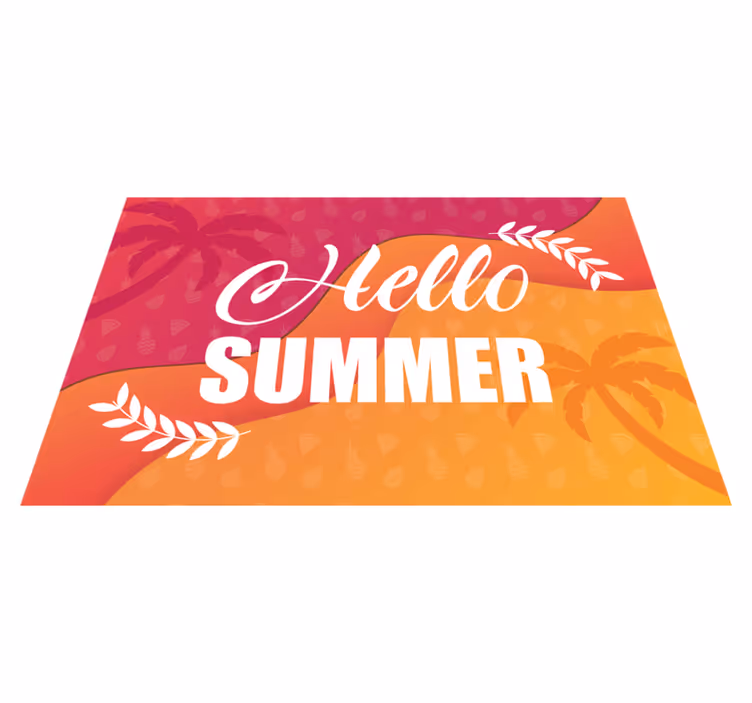 Tischsets originell im sommergrußdesign - TenStickers