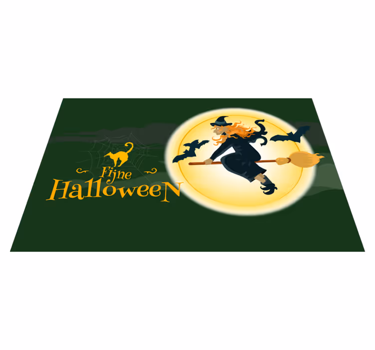 Tischset halloween besenflug szene - TenStickers
