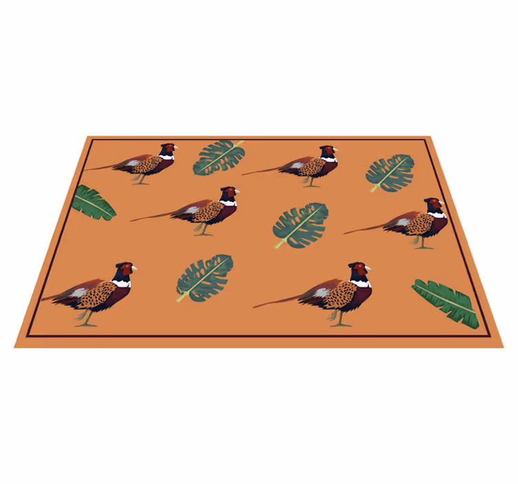 Tischsets originell mit buntem fasanenmuster - TenStickers