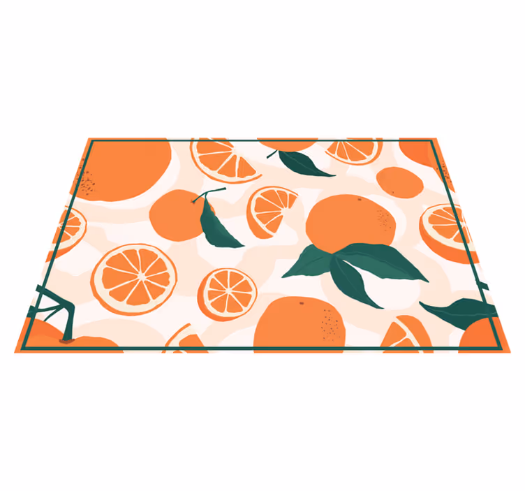 Tischsets originell mit zitrusscheiben-motiv - TenStickers