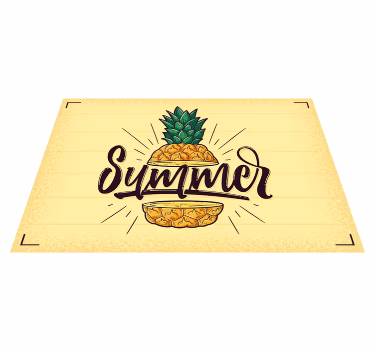 Platzset spruch mit sommer ananas grafik - TenStickers