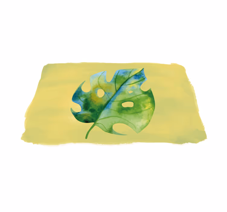 Tischsets originell im monstera blatt design - TenStickers