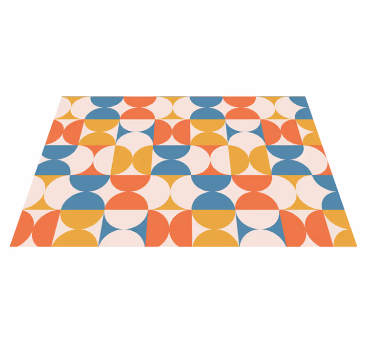 Tischset modern geometrische farbkreise - TenStickers
