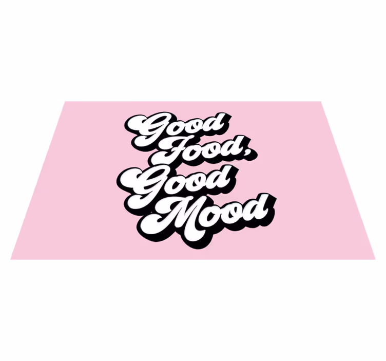 Platzset spruch gute essensweisheit - TenStickers