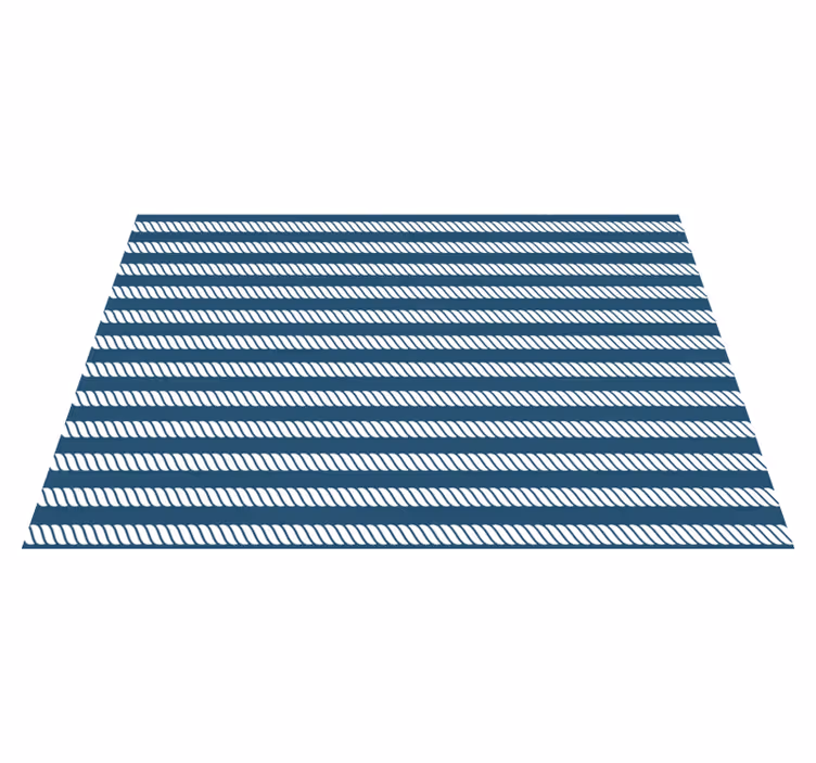 Tischset modern mit navy streifenmuster - TenStickers