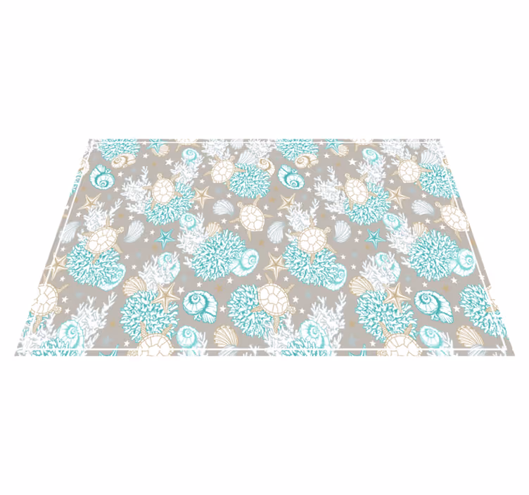 Tischsets originell mit muschel-muster oberfläche - TenStickers