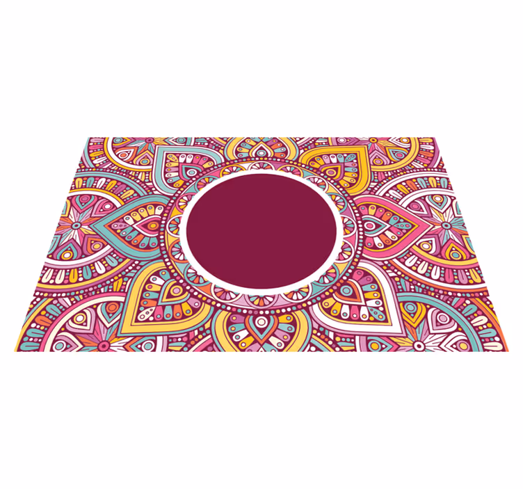 Tischsets originell buntes mandala muster - TenStickers