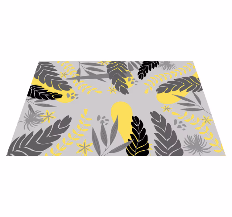 Tischset textur botanisches blattkonzept - TenStickers