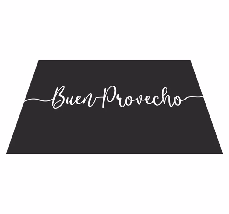 Platzset spruch elegante essensaffirmation - TenStickers
