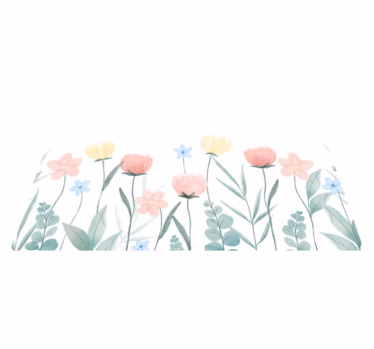 Tischsets originell florales buntes arrangement - TenStickers