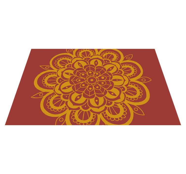 Tischsets originell mit aufwändigem blumendesign - TenStickers
