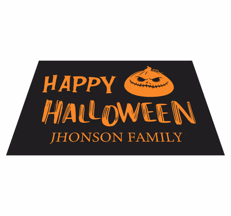 Tischset halloween familienbegrüßung - TenStickers
