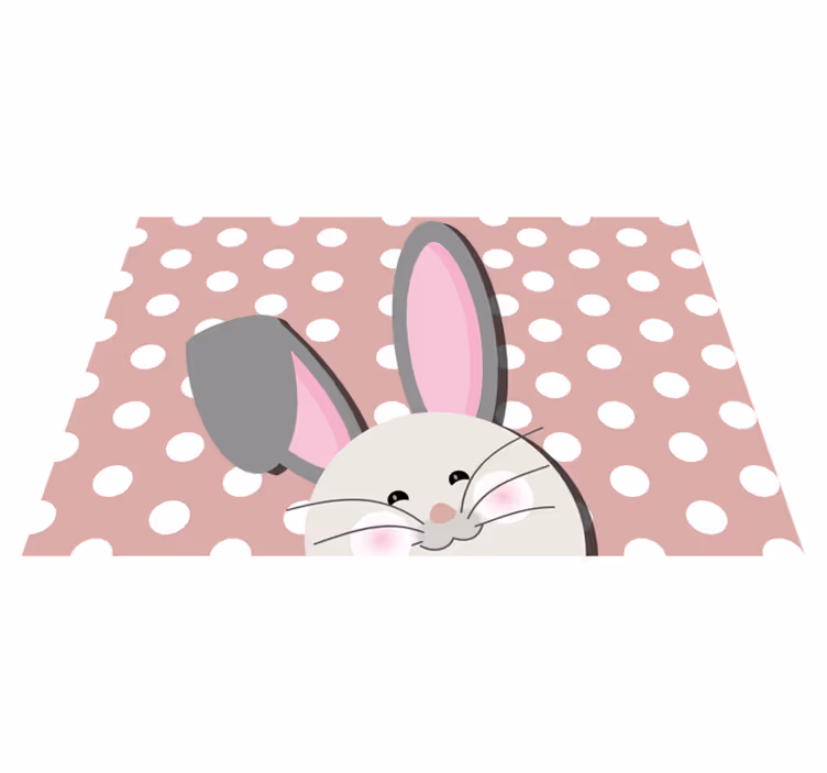 Tischset kinder im fröhlichen hasen-design - TenStickers