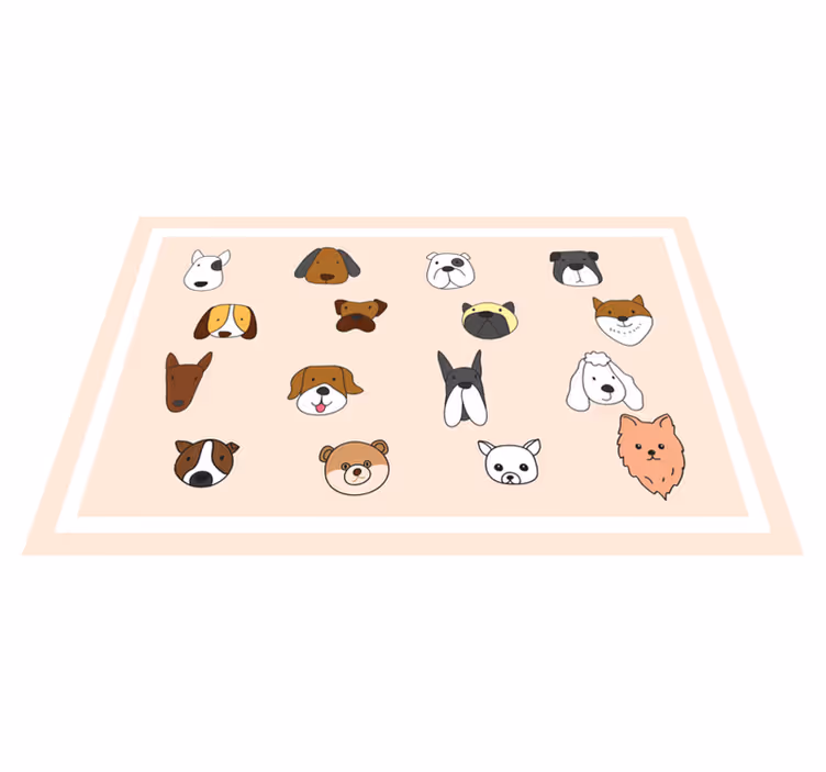 Tischset kinder tiergesichter kollektion - TenStickers