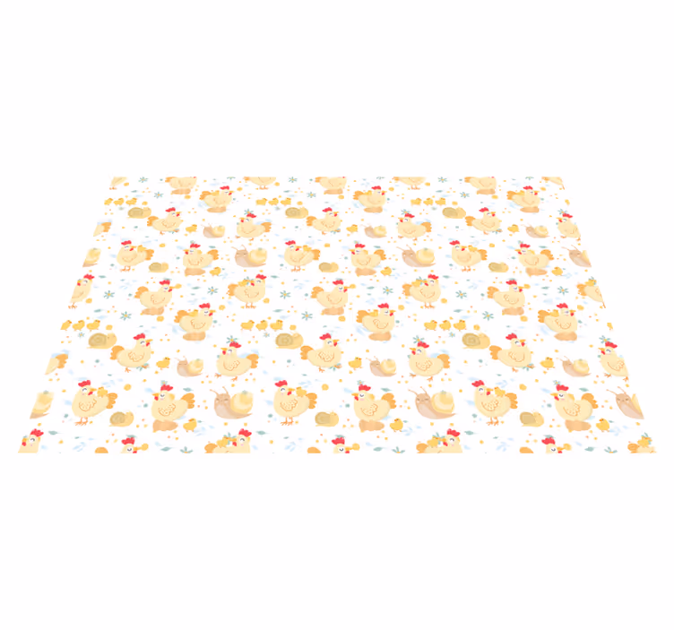 Tischset kinder mit niedlichem hühnerdesign - TenStickers
