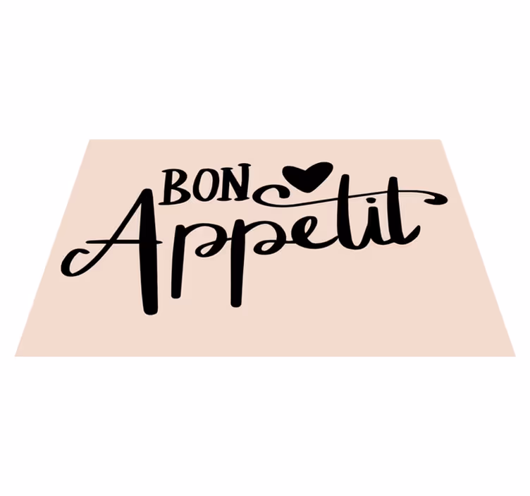 Platzset spruch guten appetit zitat - TenStickers