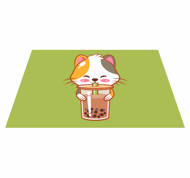 Tischset kinder mit süßer katzenmotivation - TenStickers