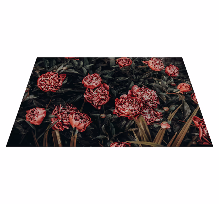 Tischset textur lebhaftes blumendesign - TenStickers