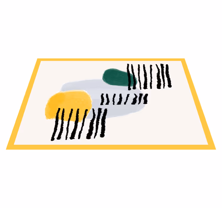 Tischset modern mit lebhaften geometrischen formen - TenStickers