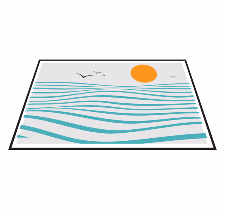 Tischset modern im stilvollen wellen-design - TenStickers