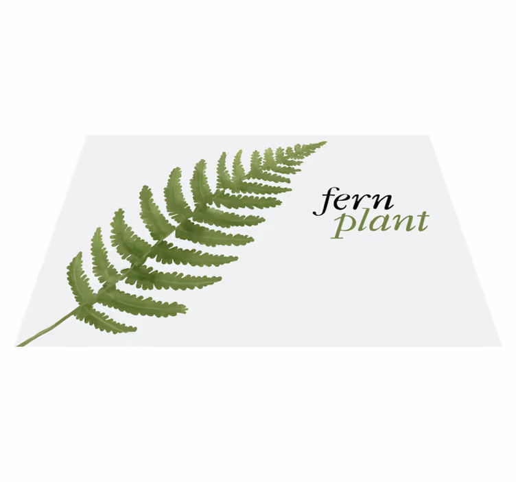 Tischsets originell für pflanzenpräsentation fern - TenStickers