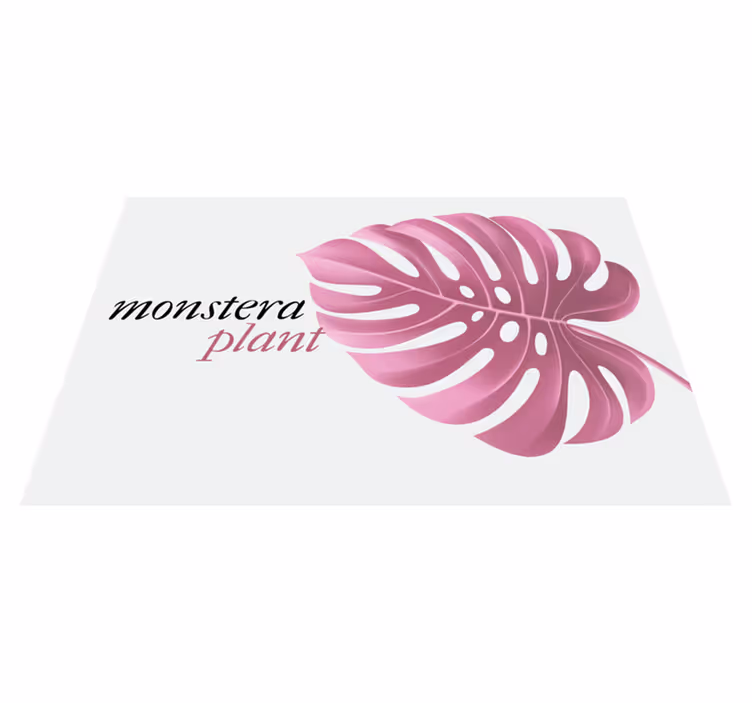 Tischsets originell mit monstera blattmotiv - TenStickers