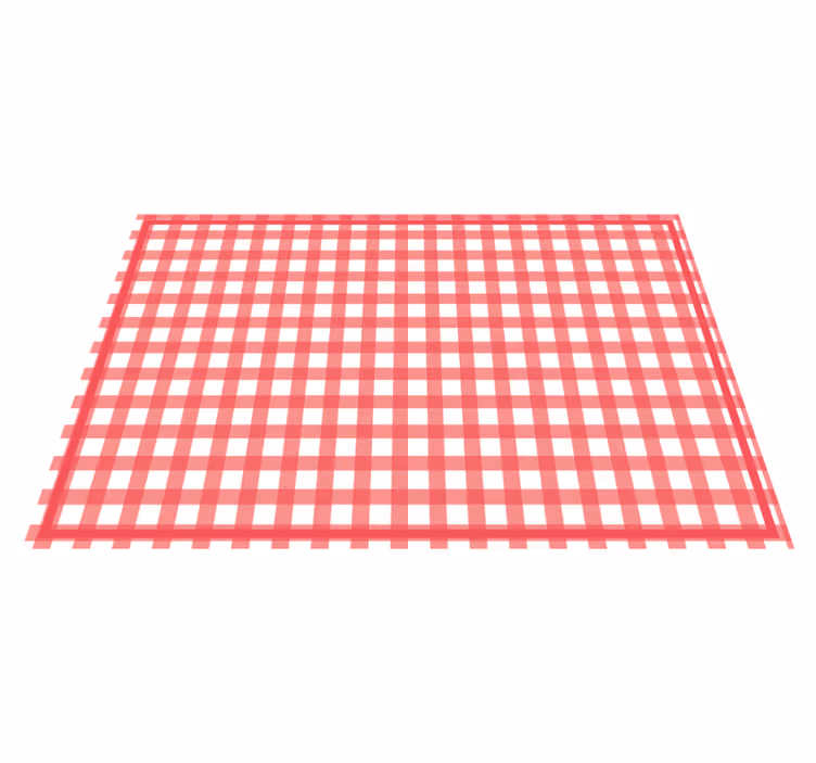Tischset textur kariertes rotes muster - TenStickers