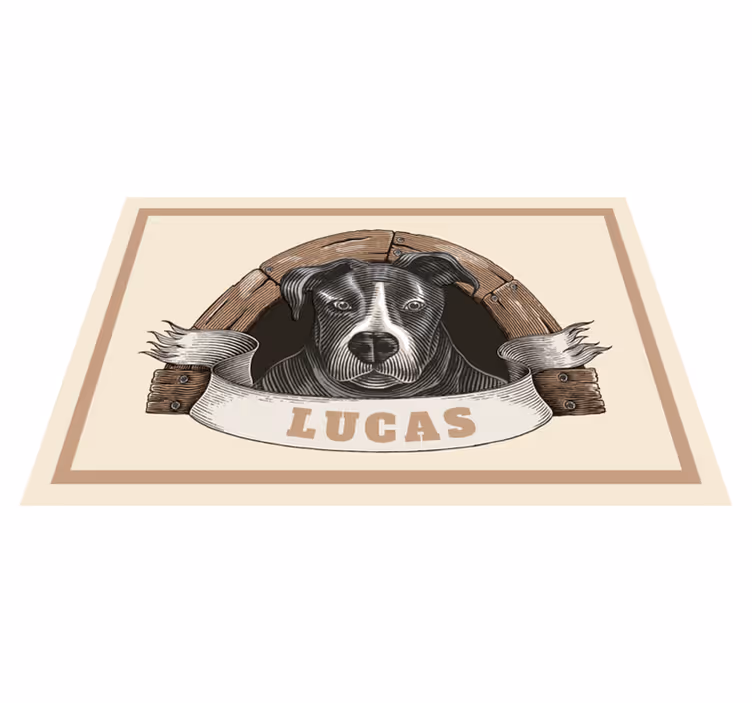 Tischsets originell mit hunde-porträt-illustration - TenStickers