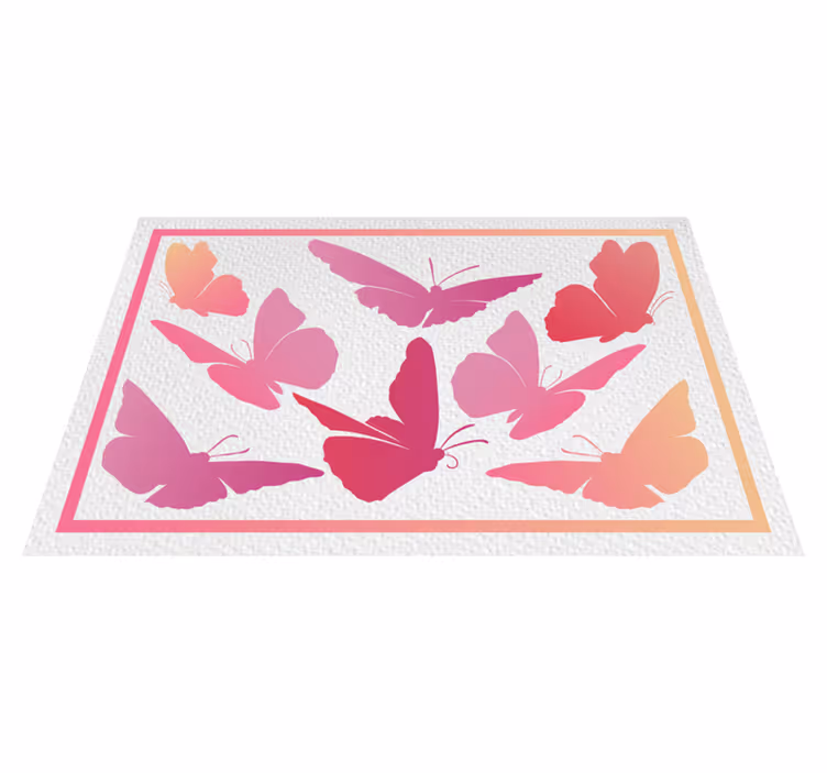 Tischset kinder mit lebhaftem schmetterlingssymbol - TenStickers