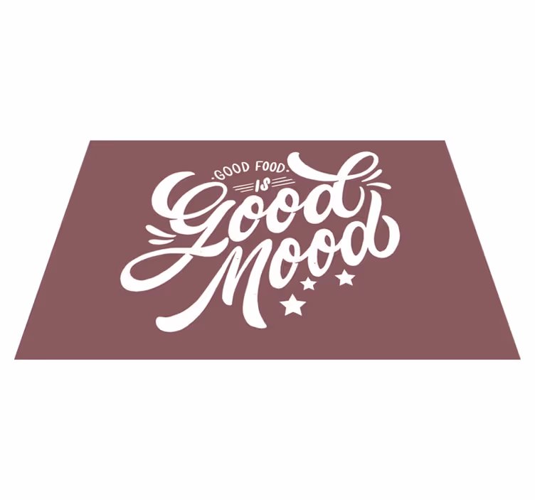 Platzset spruch gute essensstimmung - TenStickers
