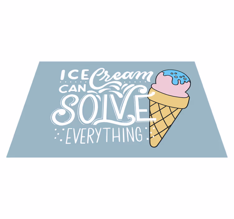 Platzset spruch eiswaffel zitat - TenStickers