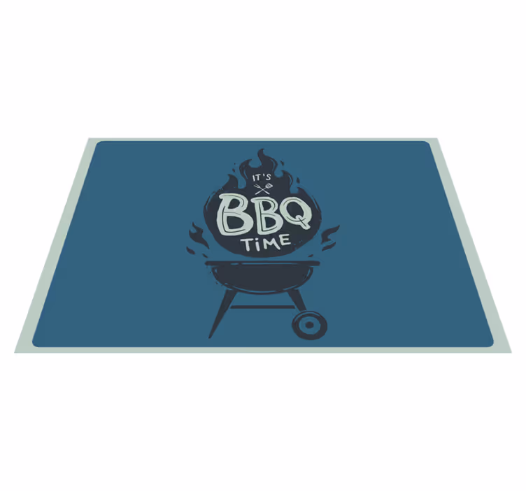 Platzset spruch grillzeit flammen - TenStickers