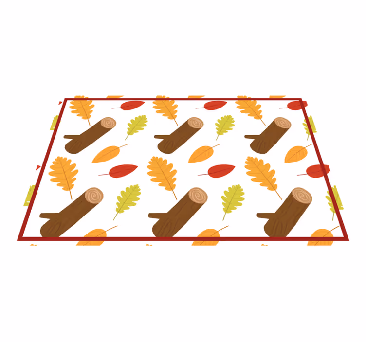 Tischsets originell Mehrfarbige verschiedene bäume - TenStickers