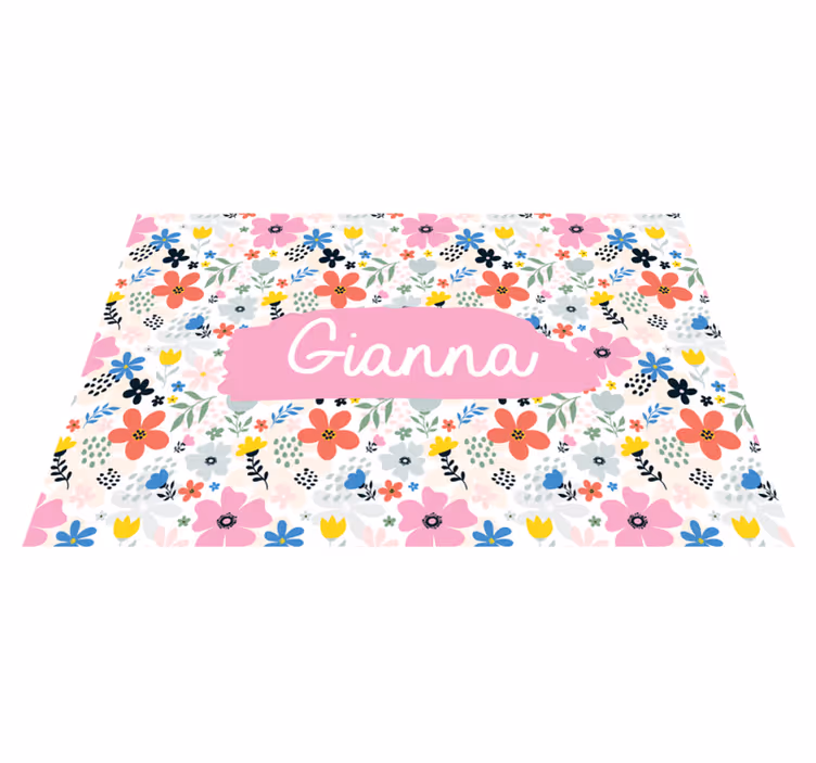 Platzset Blumen Bunte schöne blumen - TenStickers