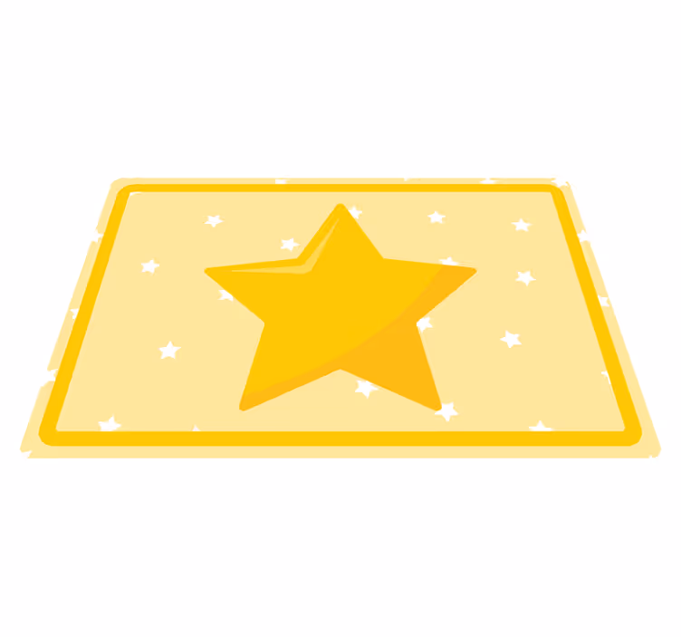 Tischset kinder in bunten sternformen - TenStickers