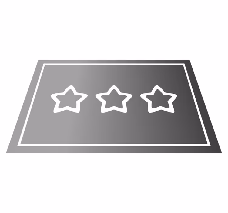 Tischset modern mit sternbewertung anzeige - TenStickers