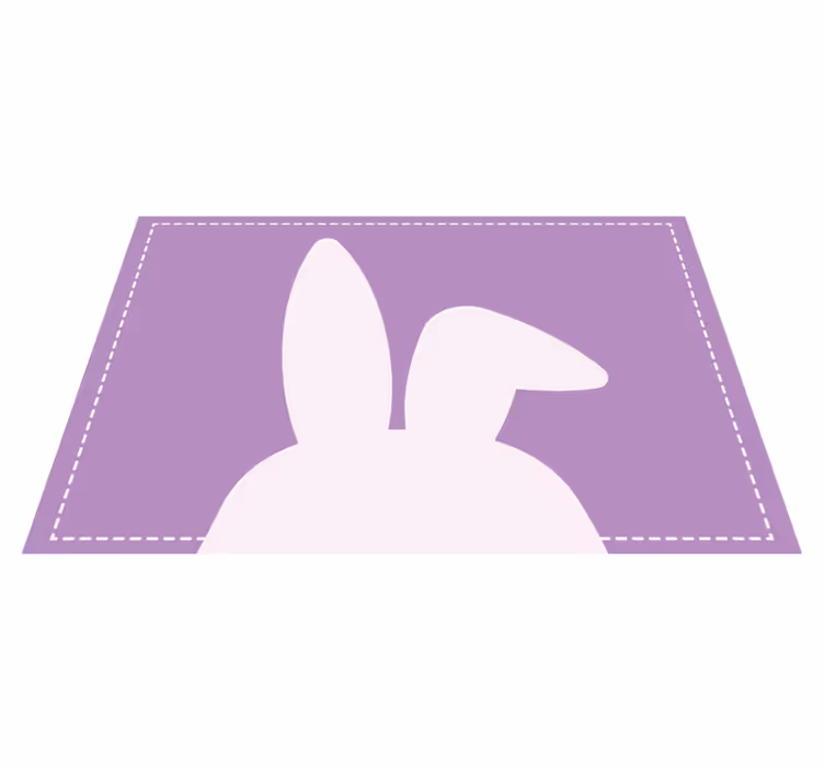 Tischset kinder in hasenohrenform - TenStickers