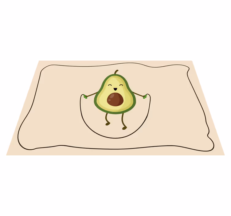 Tischset kinder glückliche avocado spritzer - TenStickers